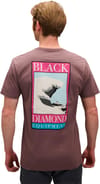 Black Diamond + M Bd Winter Ridge SS Tee Dark Mauve - 5