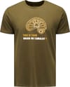 M Brain On Camalot SS Tee Dark Moss + Black Diamond