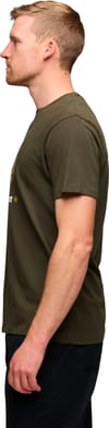 Black Diamond + M Brain On Camalot SS Tee Dark Moss - 4