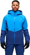 Black Diamond + M Recon Stretch Shell Vertical Blue Twilight Blue