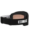 Bliz + Rave Matt Black W White Logo - Light Orange/Blue - 3