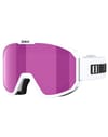 Rave Jr Matt White W Black Logo - Brown Pink + Bliz