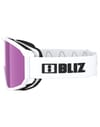 Bliz + Rave Jr Matt White W Black Logo - Brown Pink