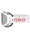 Bliz + Liner Jr White-Pink Logo - Pink/Silver mirror