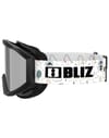 Bliz + Liner Jr Black-White Logo - Brown/Silver mirror