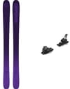 Alpinski-Set Skis Clash Purple 2023