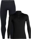 Pack M Merino 200 Oasis LS Half Zip Black