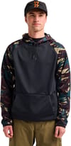Burton + M Crown Weatherproof Pullover Fleece Seersucker True Black