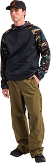 Burton + M Crown Weatherproof Pullover Fleece Seersucker True Black - 4