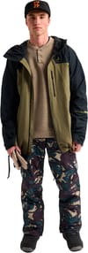 Burton + M Reserve 2L Jacket True Black Dried Moss - 5