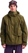 Burton + M AK Cyclic Gore-Tex 2L Jacket Dried Moss - 3