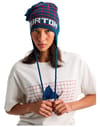 Burton + 80'S Earflap Beanie Selvedge Blue/Performer Red/Stout White