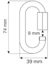 Camp + Oval Quick Link Steel 8 Mm - 5