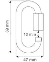 Camp + Oval Quick Link Steel 8 Mm - 6