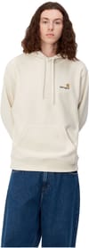 Carhartt WIP + Hooded American Script Sweat Natural