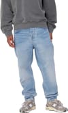 Carhartt WIP + Newel Trousers Light Used Wash Blue - 3