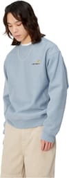 Carhartt WIP + American Script Sweat Frosted Blue - 3