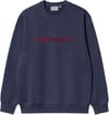 Carhartt Sweat Air Force Blue / Malbec + Carhartt WIP