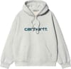 Hooded Carhartt Sweat Ash Heather / Duck Blue + Carhartt WIP
