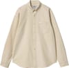 L/S C-Logo Shirt Cornsilk / White + Carhartt WIP