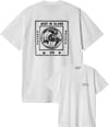 S/S Stamp T-Shirt White / Black Stone Washed + Carhartt WIP