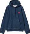 Hooded Ingo Sweat Garment Dyed Dark Blue + Carhartt WIP