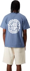 Carhartt WIP + S/S Jazzy T-Shirt Blue Iris / White - 5