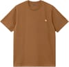 S/S American Script T-Shirt Hamilton Brown + Carhartt WIP
