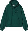 Hooded Casey Sweatshirt W Dark Fir Silver + Carhartt WIP