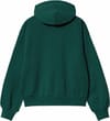 Carhartt WIP + Hooded Casey Sweatshirt W Dark Fir Silver