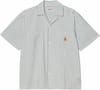 S/S Leavel Shirt Leavel Stripe Blue River / Wax + Carhartt WIP