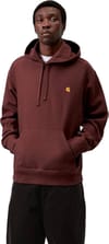 Carhartt WIP + Hooded American Script Sweat Amarone - 3