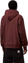 Carhartt WIP + Hooded American Script Sweat Amarone - 4