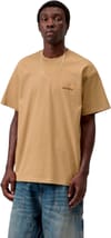 Carhartt WIP + S/S American Script T-Shirt Wip Dusty H - 3