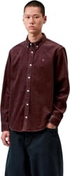 Carhartt WIP + L/S Madison Cord Shirt Amarone - 3