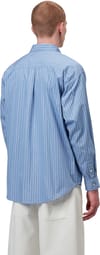 Carhartt WIP + L/S Keene Shirt Keene Stripe Curacao - 4