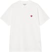 S/S Small Heart T-Shirt White / Red + Carhartt WIP