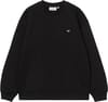 W' Small Heart Patch Sweat Black / Black + Carhartt WIP