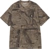 S/S Feather Tree T-Shirt Camo Feather Tree Khaki Shungite Garment Dyed + Carhartt WIP