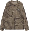 L/S Feather Tree T-Shirt Camo Feather Tree Khaki Shungite Garment Dyed + Carhartt WIP