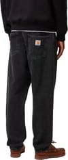 Carhartt WIP + Newel Pant Denim Black Stone Washed - 4
