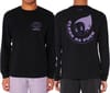 Clean As Fuck LS T-Shirt Slate Black + Circle