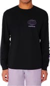 Circle + Clean As Fuck LS T-Shirt Slate Black