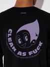 Circle + Clean As Fuck LS T-Shirt Slate Black - 5