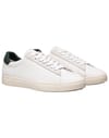 Clae + Bradley White Leather Dark Forest