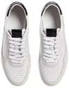 Clae + Haywood White Leather Black - 4
