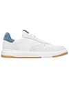 Moses White Leather Blue Mirage + Clae