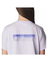 Columbia + North Cascades™ Cropped Tee Purple Tint/Framed Halftone Logo Grx - 3