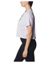 Columbia + North Cascades™ Cropped Tee Purple Tint/Framed Halftone Logo Grx - 5
