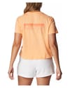 Columbia + North Cascades™ Cropped Tee Peach/Framed Halftone Logo Graphic